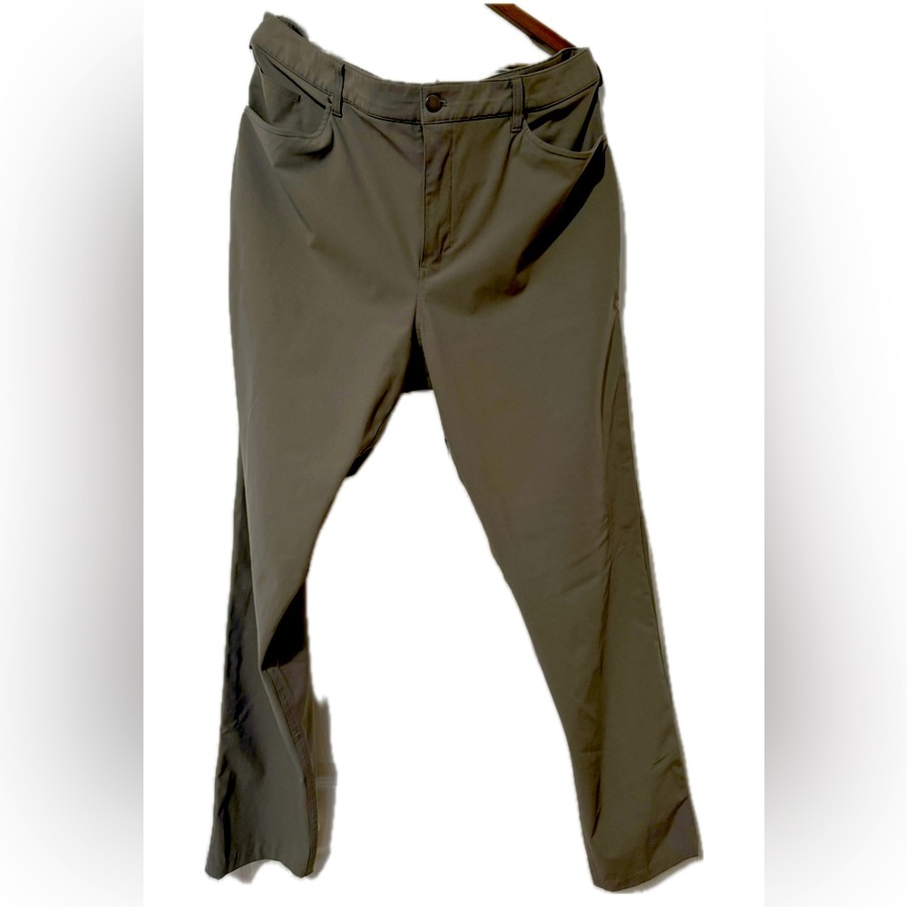 Lululemon 5 Pocket Pants Olive Green 42W X 34L
